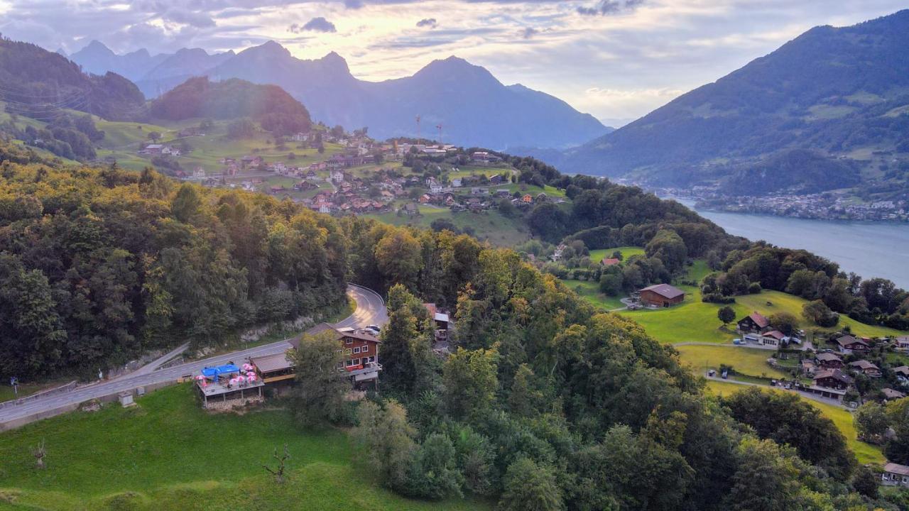 Hotel Cafe Seeblick Filzbach Zewnętrze zdjęcie