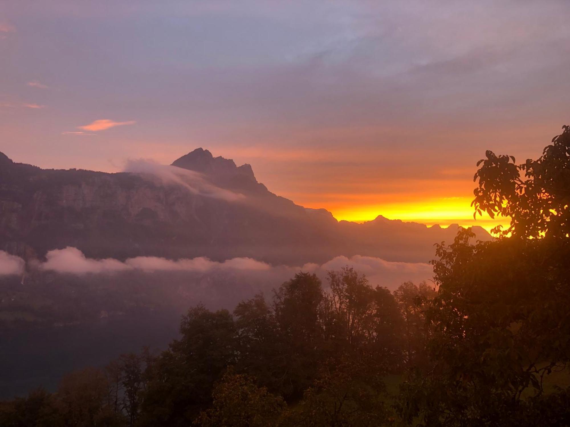 Hotel Cafe Seeblick Filzbach Zewnętrze zdjęcie
